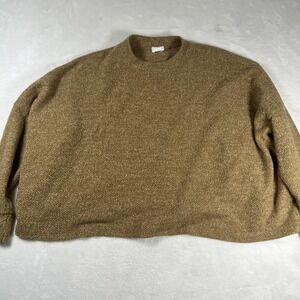 Le Lis Collection Sweater‎ Womens Large Brown Mock Neck Textured Knit Pullover